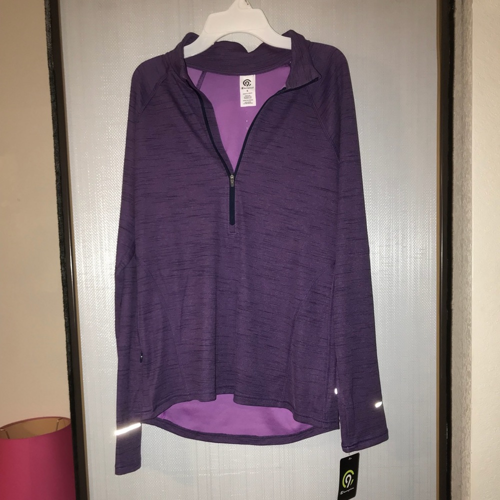 NWT Champion reflective half zip jacket